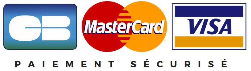 CB, Mastercard et Visa acceptés